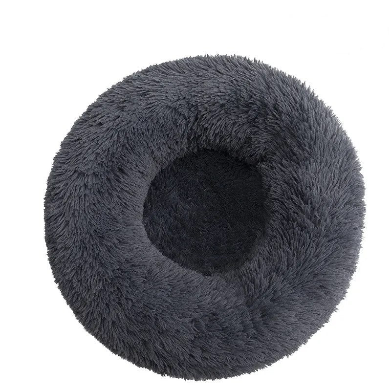 Fluffy donut bed in Charcoal